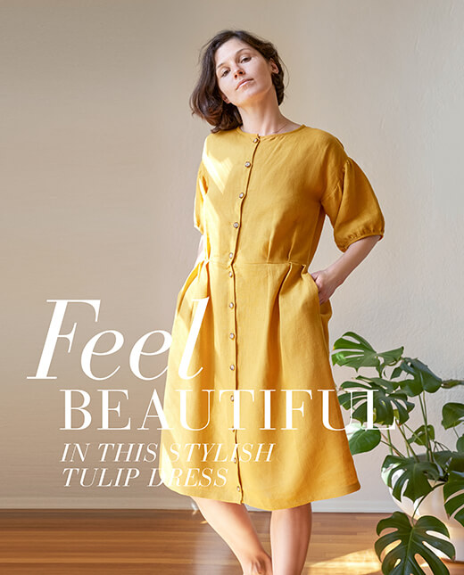 Anna Rose — Knife Pleated Button Up Dress